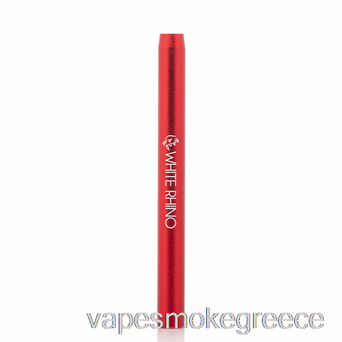 Vape Greece λευκός ρινόκερος μεταλλικός δοκιμαστής νυχτερίδας σωλήνας κόκκινος
